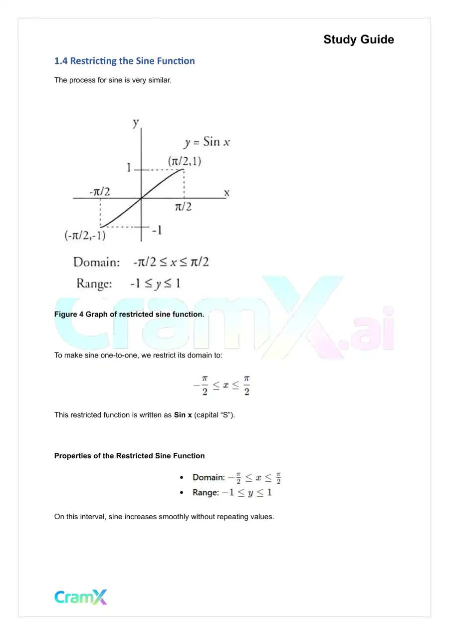 Trigonometry - Inverse Functions and Equations, page 4