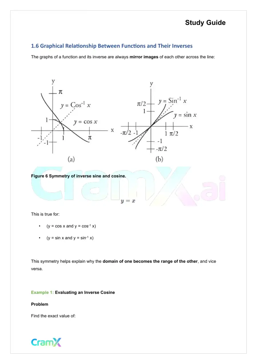 Trigonometry - Inverse Functions and Equations, page 6