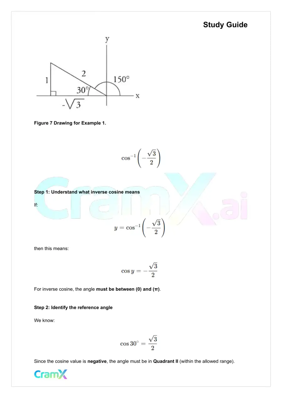 Trigonometry - Inverse Functions and Equations, page 7