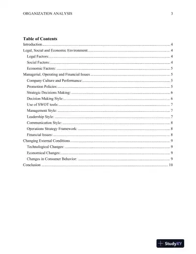 Comparative Analysis of the Organization: Tesco and Sainsbury - Page 4 preview image