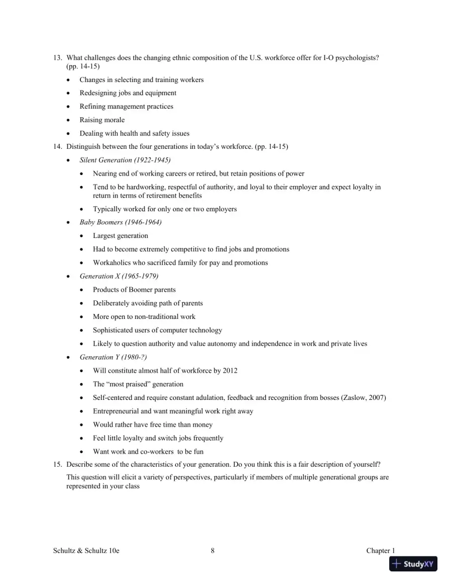 Test Bank For Psychology and Work Today, 10th Edition, page 12