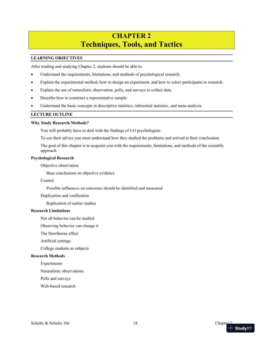 Test Bank For Psychology and Work Today, 10th Edition, page 23