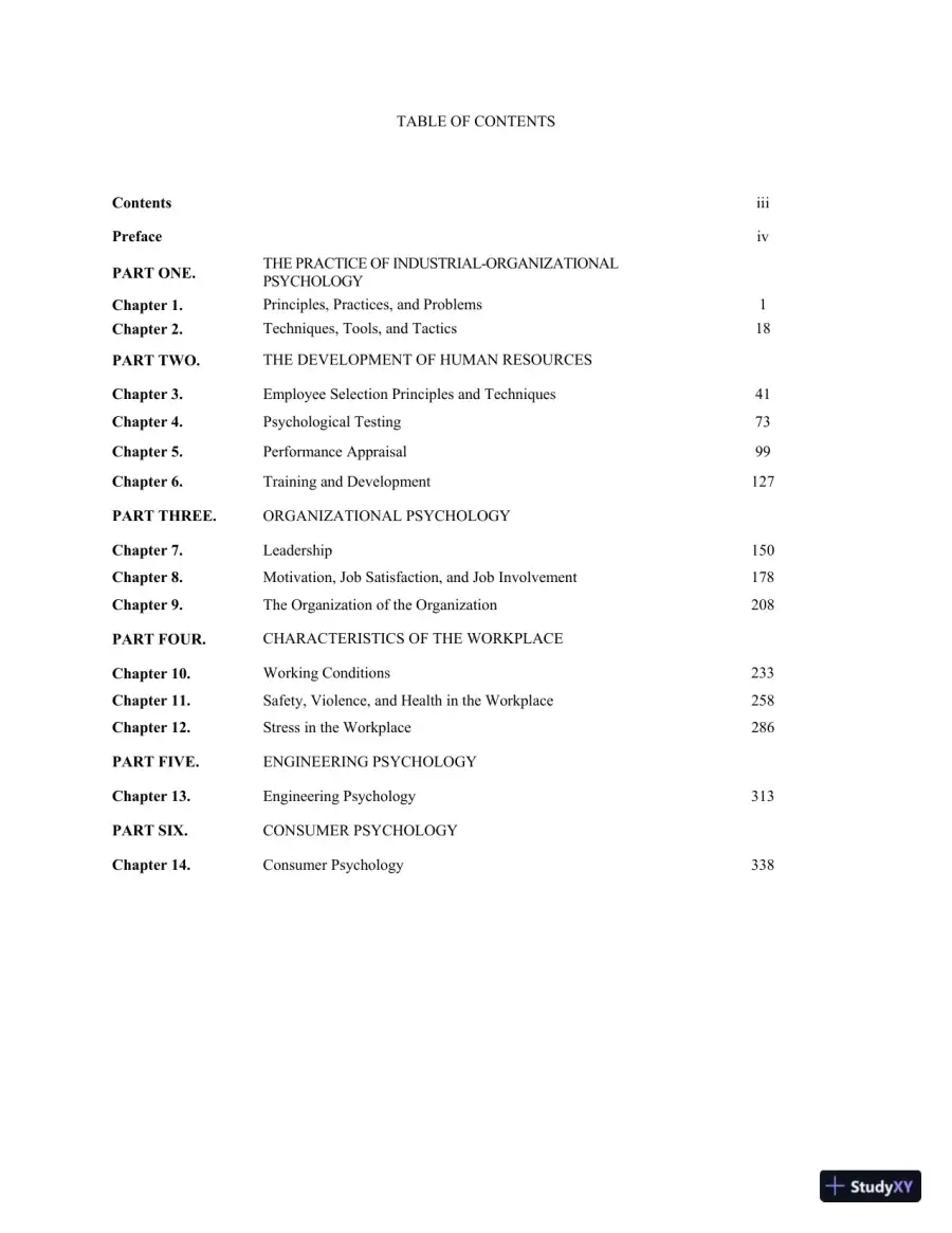 Test Bank For Psychology and Work Today, 10th Edition, page 3