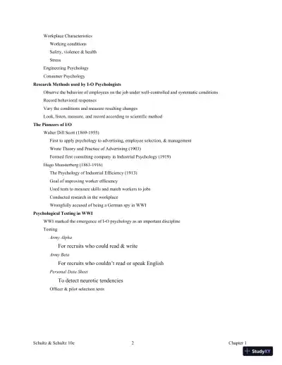 Test Bank For Psychology and Work Today, 10th Edition - Page 6 preview image