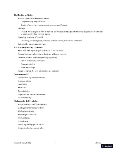 Test Bank For Psychology and Work Today, 10th Edition - Page 7 preview image