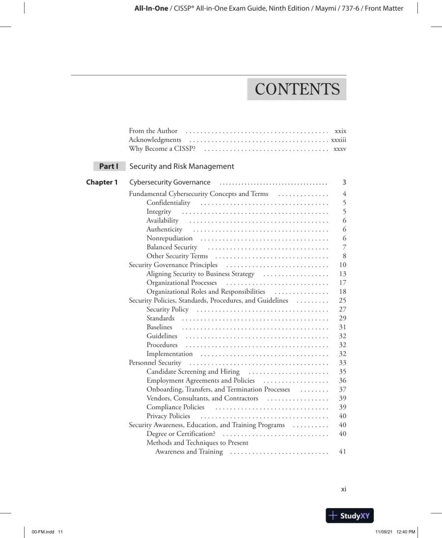 All in One CISSP Exam Guide (2022), page 13