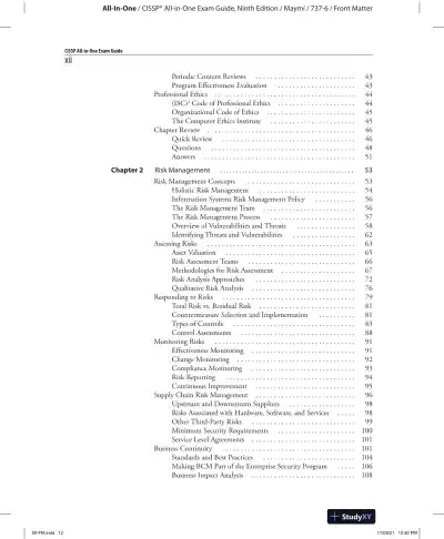 All in One CISSP Exam Guide (2022) - Page 14 preview image