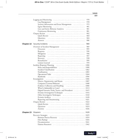 All in One CISSP Exam Guide (2022) - Page 27 preview image