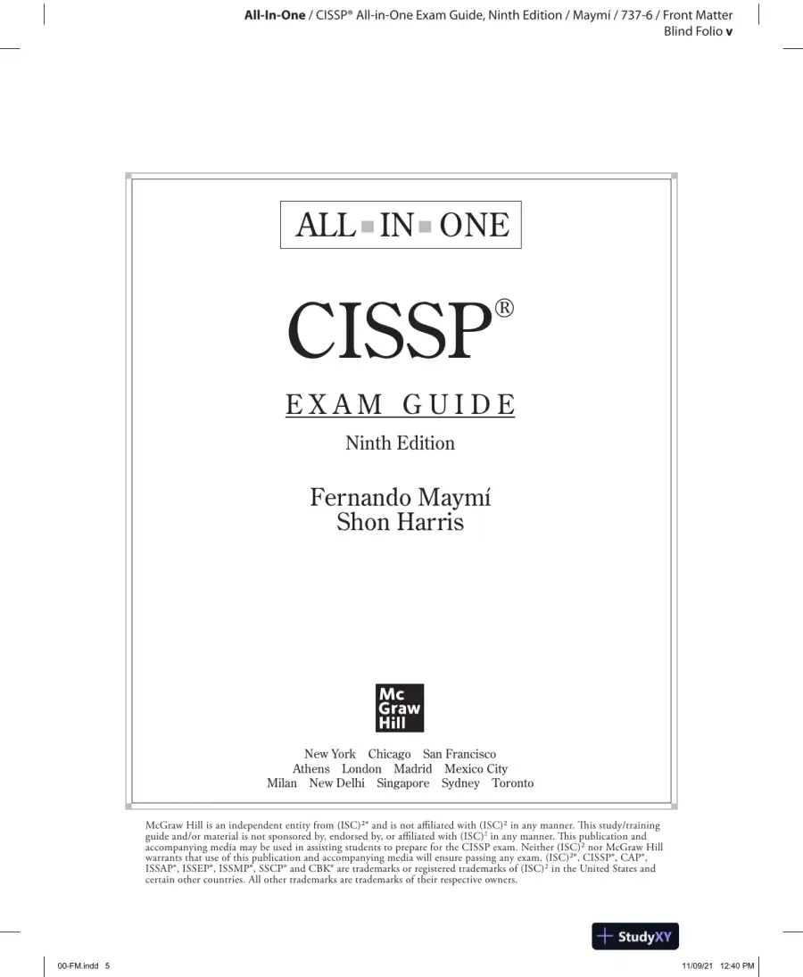 All in One CISSP Exam Guide (2022), page 7