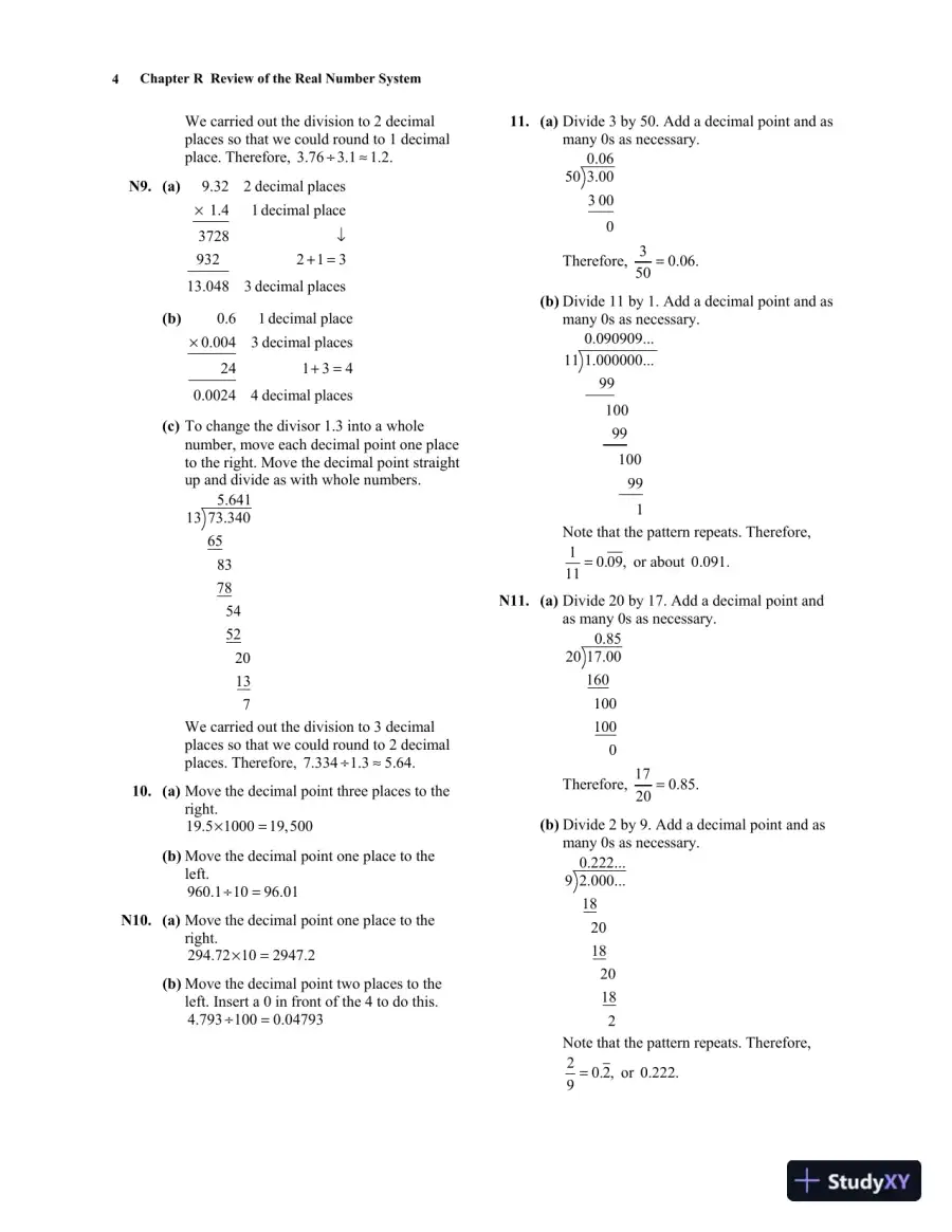 Solution Manual for Algebra for College Students, 9th Edition, page 11