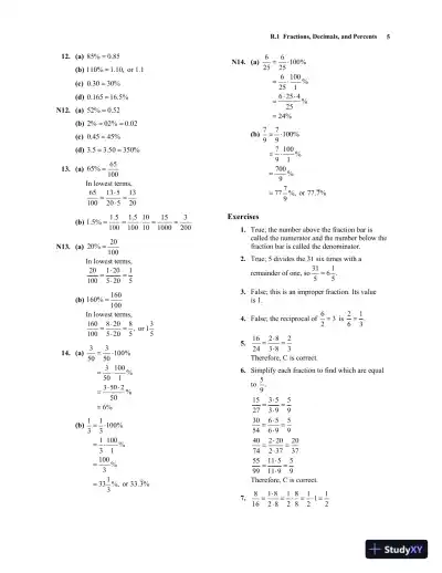 Solution Manual for Algebra for College Students, 9th Edition - Page 12 preview image