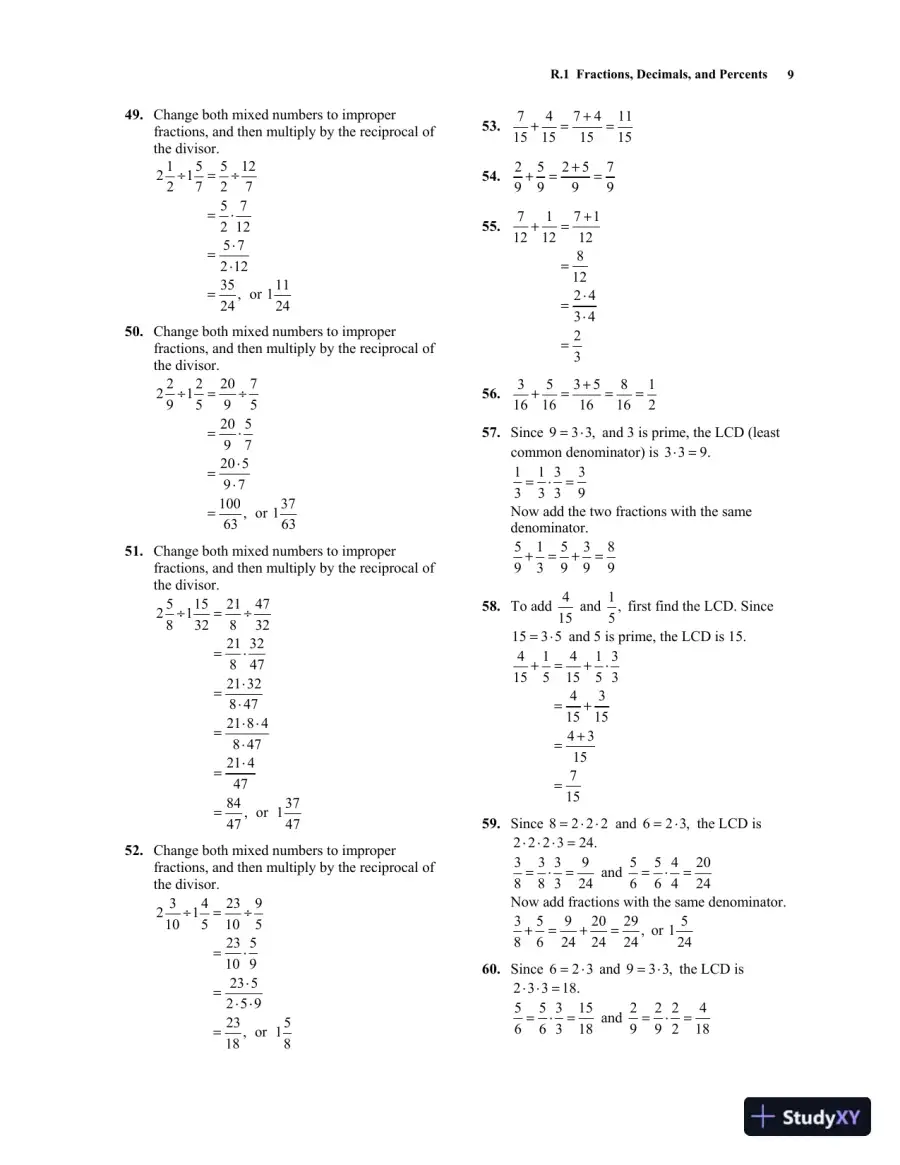 Solution Manual for Algebra for College Students, 9th Edition, page 16