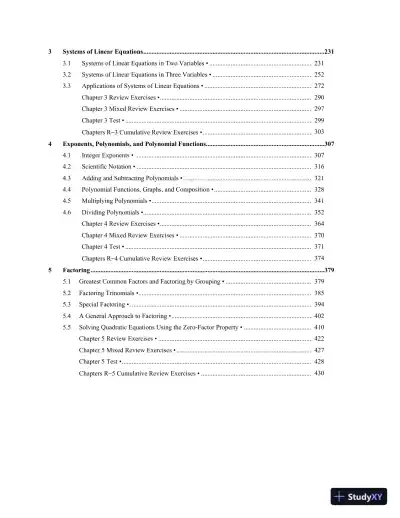 Solution Manual for Algebra for College Students, 9th Edition - Page 4 preview image