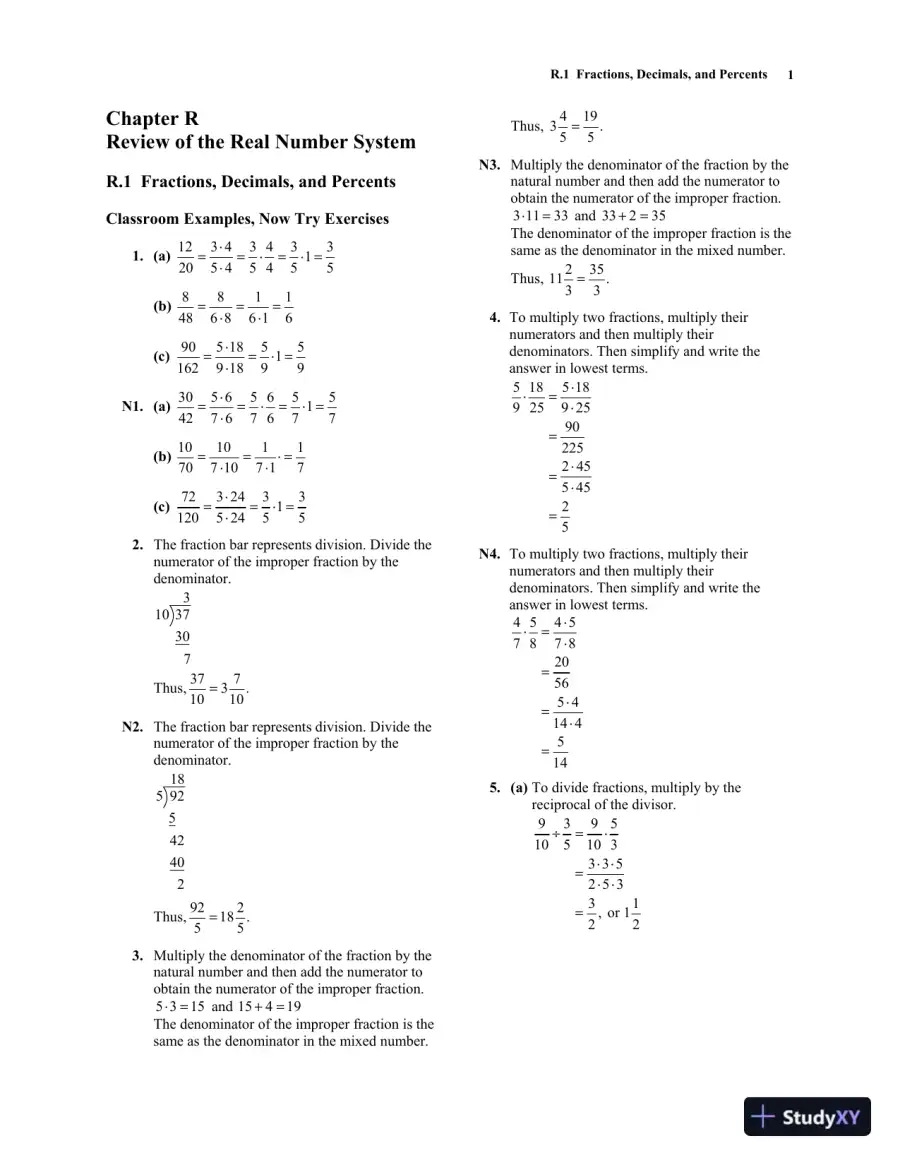 Solution Manual for Algebra for College Students, 9th Edition, page 8