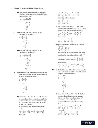 Solution Manual for Algebra for College Students, 9th Edition - Page 9 preview image
