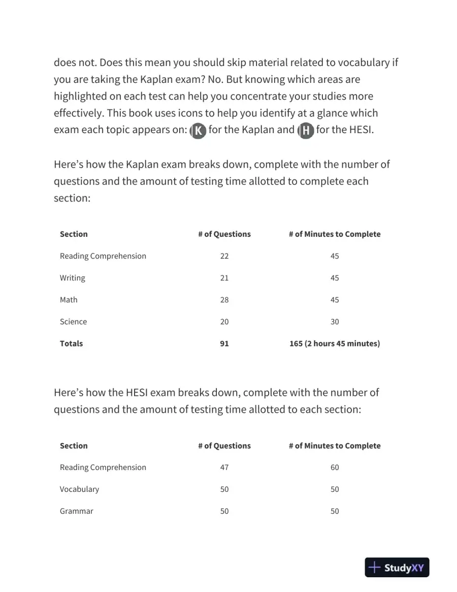 Nursing School Entrance Exams Prep - Your All-in-One Guide to the Kaplan and HESI Exams (2023), page 14