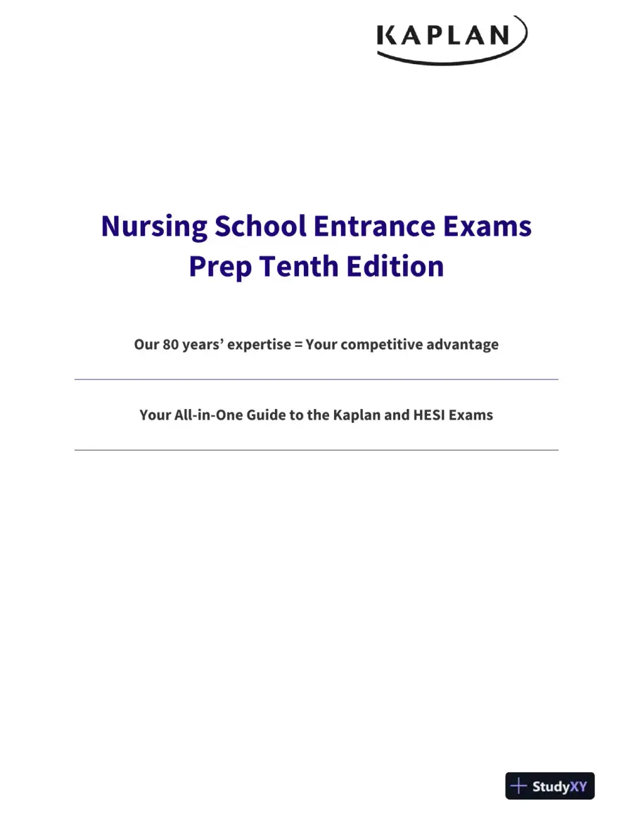 Nursing School Entrance Exams Prep - Your All-in-One Guide to the Kaplan and HESI Exams (2023), page 5