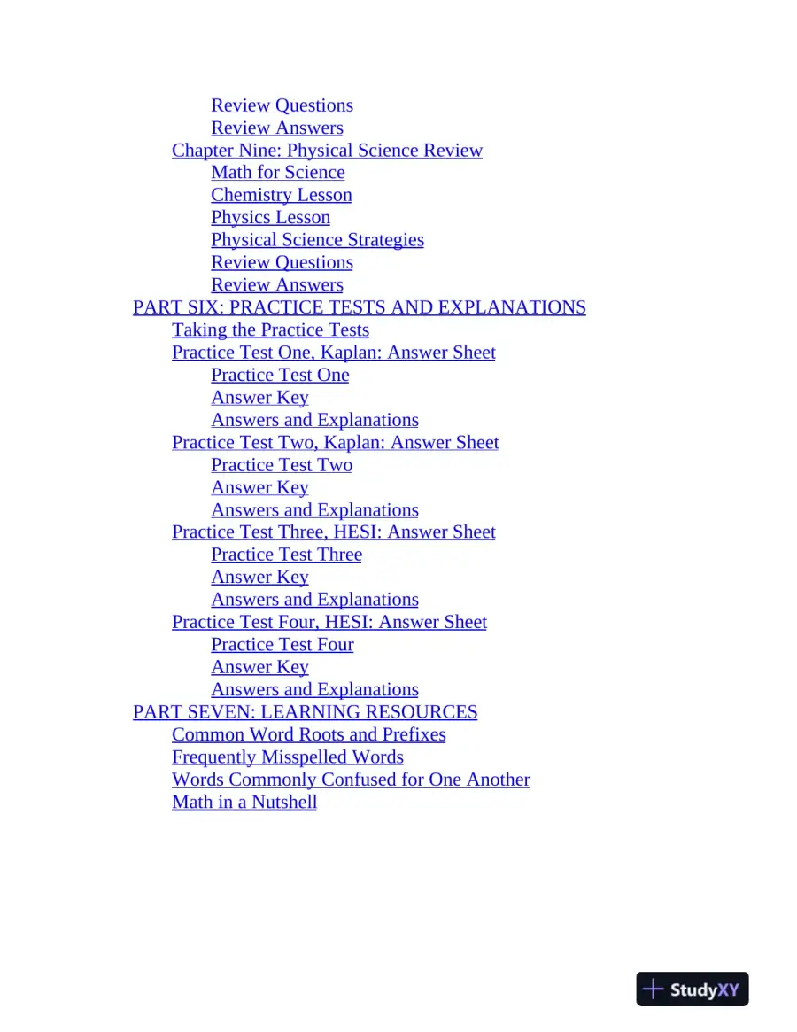 Nursing School Entrance Exams Prep - Your All-in-One Guide to the Kaplan and HESI Exams (2023), page 9