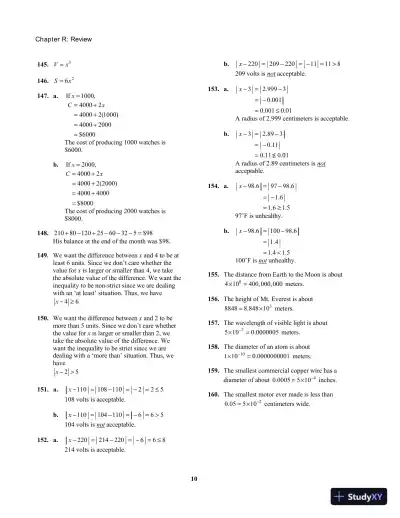 Solution Manual for College Algebra, 10th Edition - Page 15 preview image