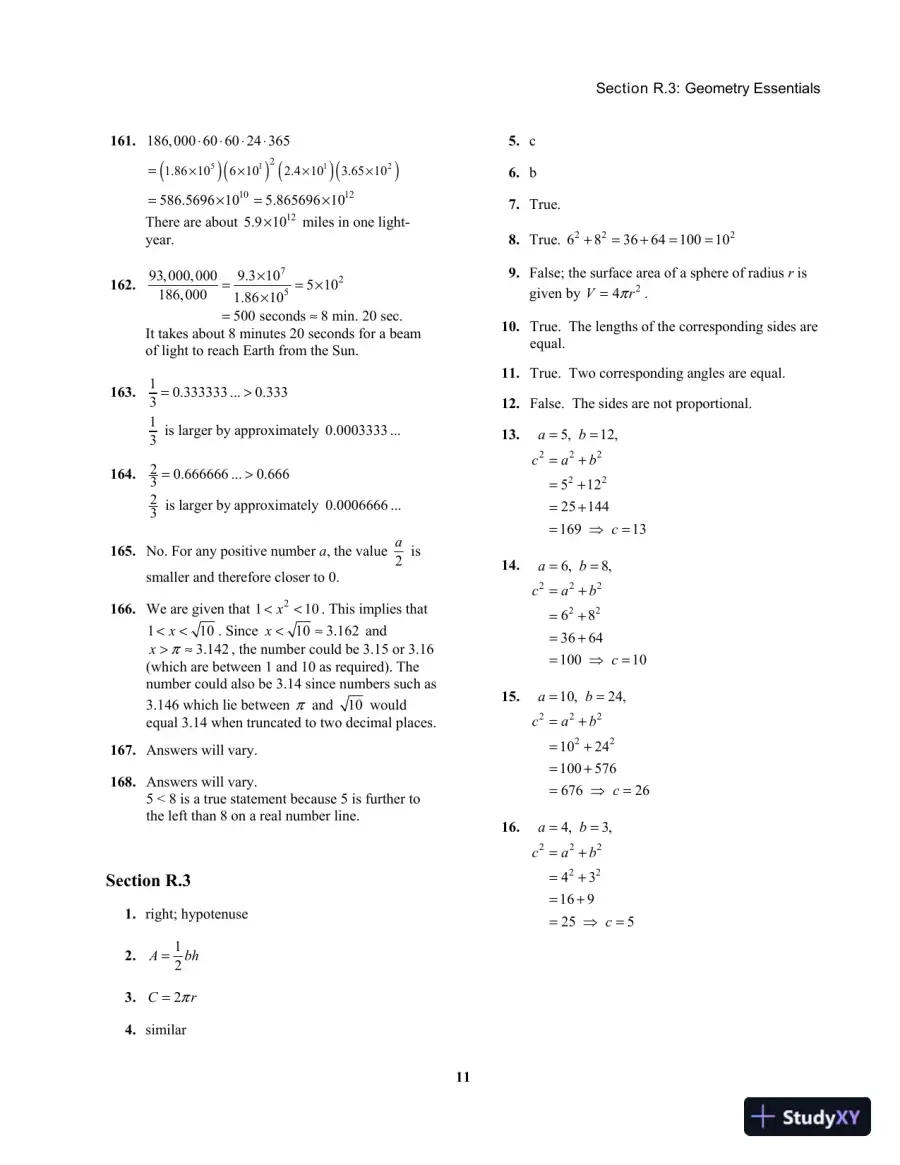 Solution Manual for College Algebra, 10th Edition, page 16