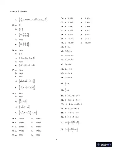 Solution Manual for College Algebra, 10th Edition - Page 7 preview image