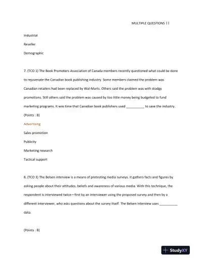 Strategic Marketing Principles: Concepts, Strategies, and Evaluation - Page 12 preview image