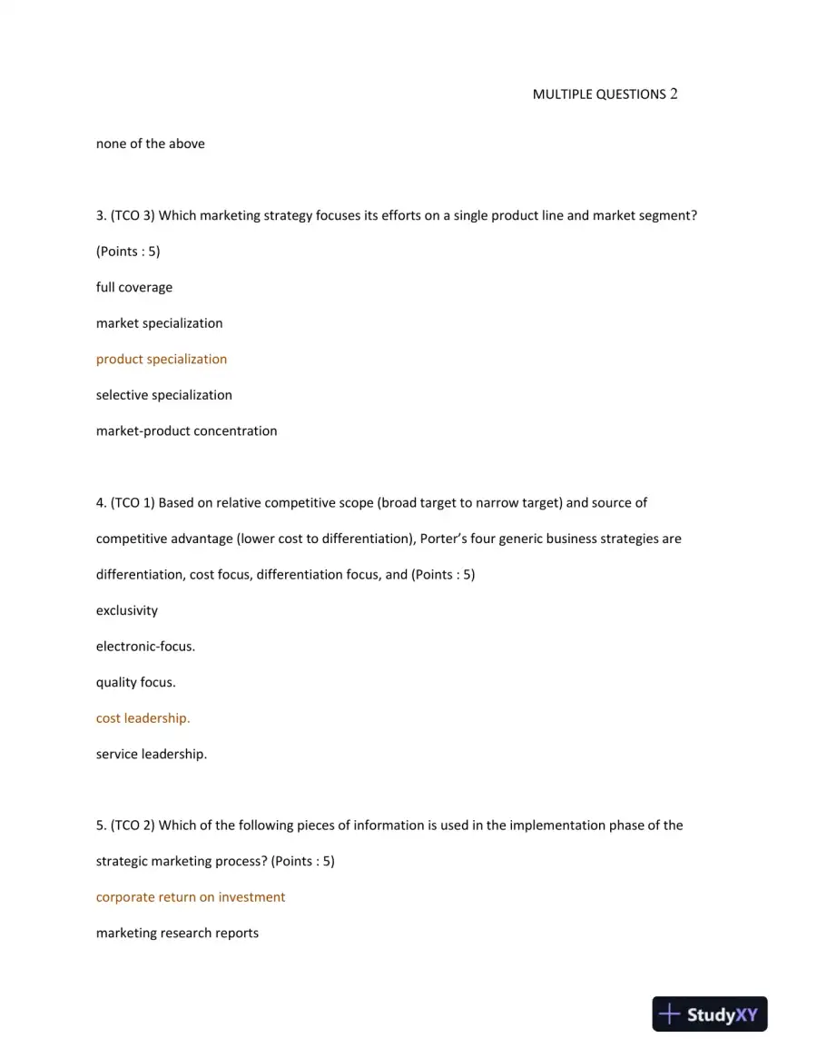 Strategic Marketing Principles: Concepts, Strategies, and Evaluation, page 3