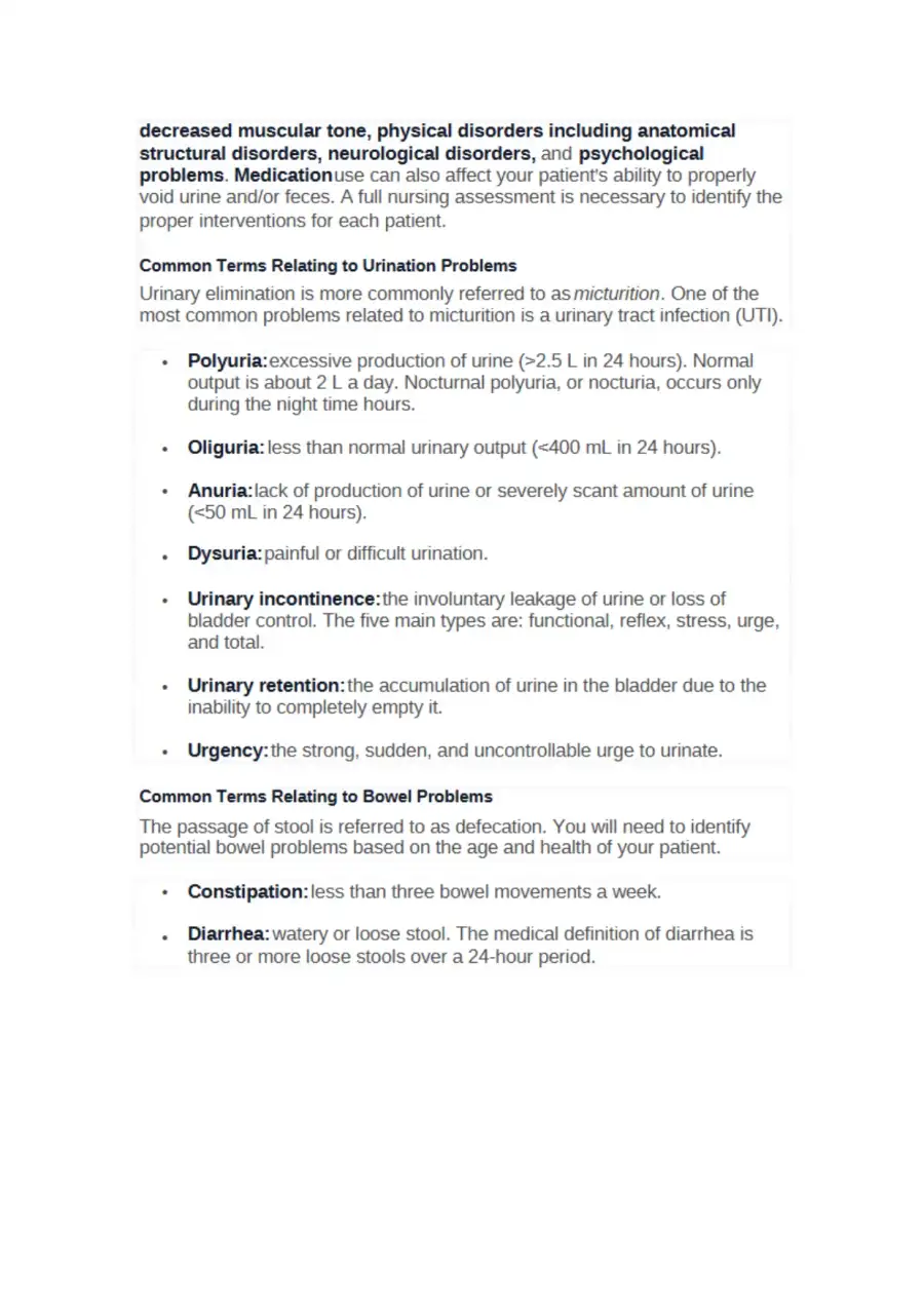 Pediatric Basic Care and Comfort Study Guide, page 3