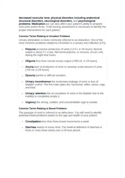 Pediatric Basic Care and Comfort Study Guide - Page 3 preview image