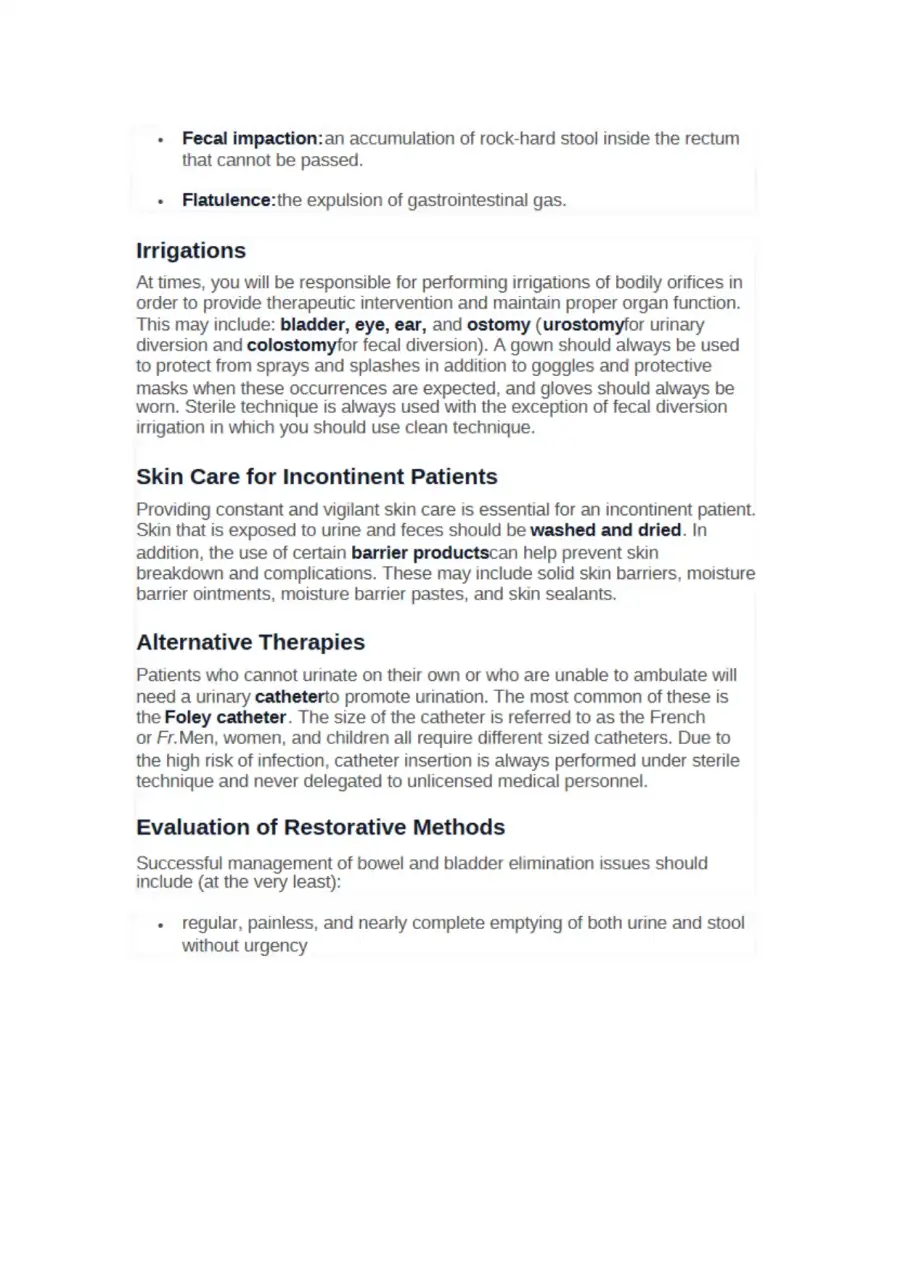 Pediatric Basic Care and Comfort Study Guide, page 4