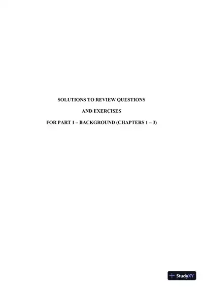Solution Manual for Database Systems: A Practical Approach to Design, Implementation, and Management, 6th Edition - Page 1 preview image