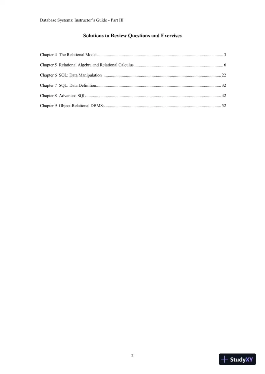 Solution Manual for Database Systems: A Practical Approach to Design, Implementation, and Management, 6th Edition, page 22