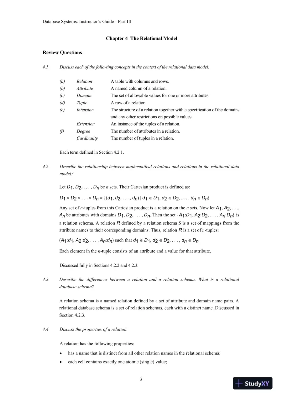 Solution Manual for Database Systems: A Practical Approach to Design, Implementation, and Management, 6th Edition, page 23