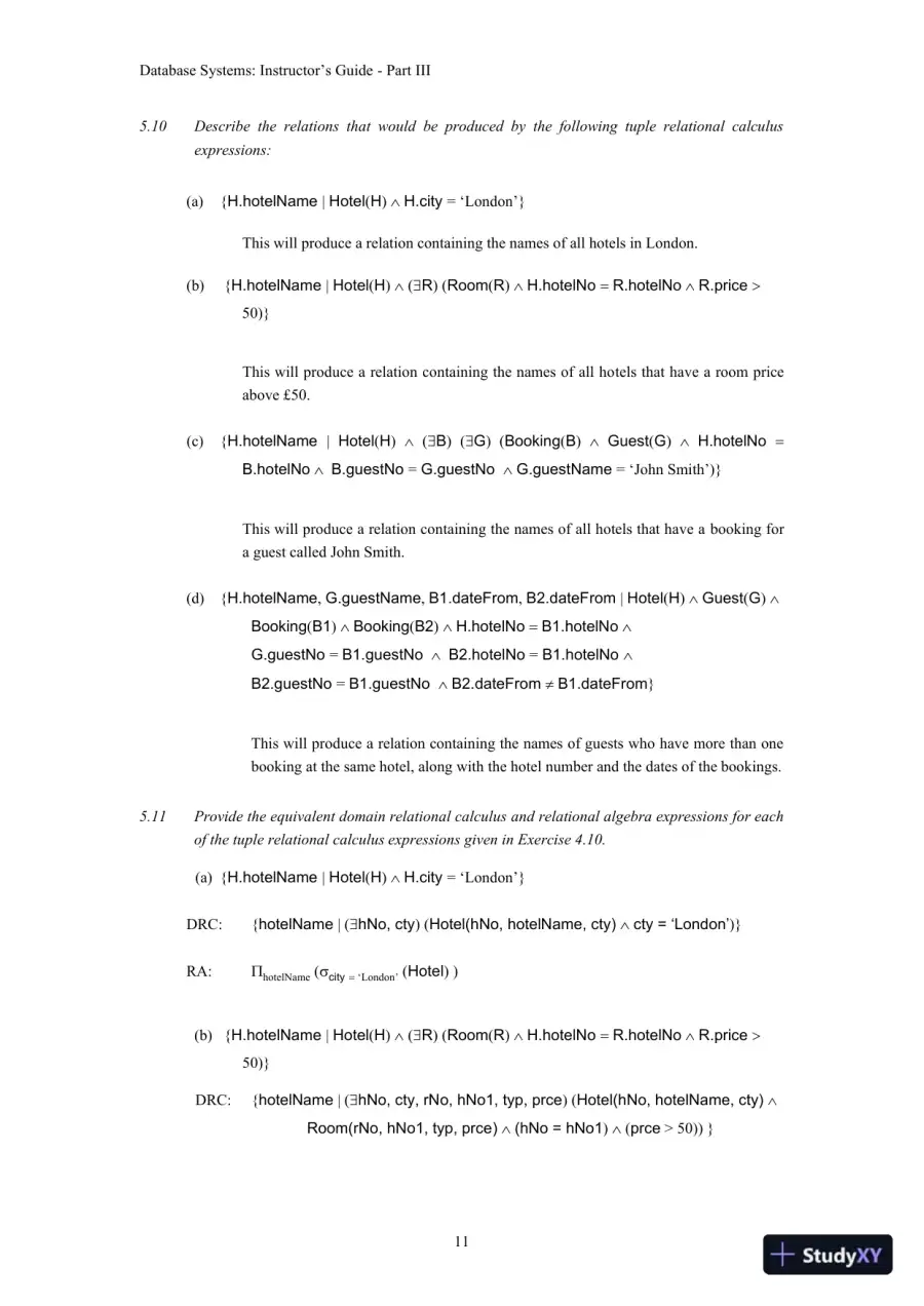 Solution Manual for Database Systems: A Practical Approach to Design, Implementation, and Management, 6th Edition, page 31
