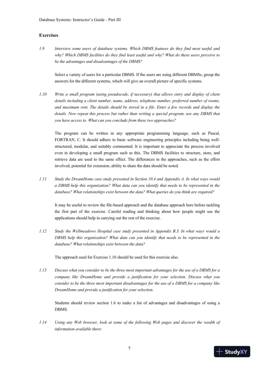 Solution Manual for Database Systems: A Practical Approach to Design, Implementation, and Management, 6th Edition, page 6