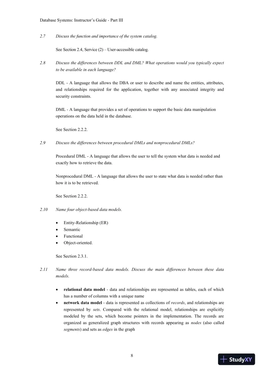 Solution Manual for Database Systems: A Practical Approach to Design, Implementation, and Management, 6th Edition, page 9