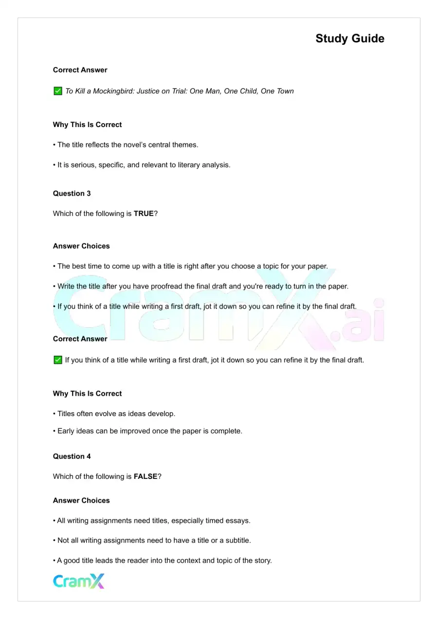 Writing - Revising and Editing, page 2