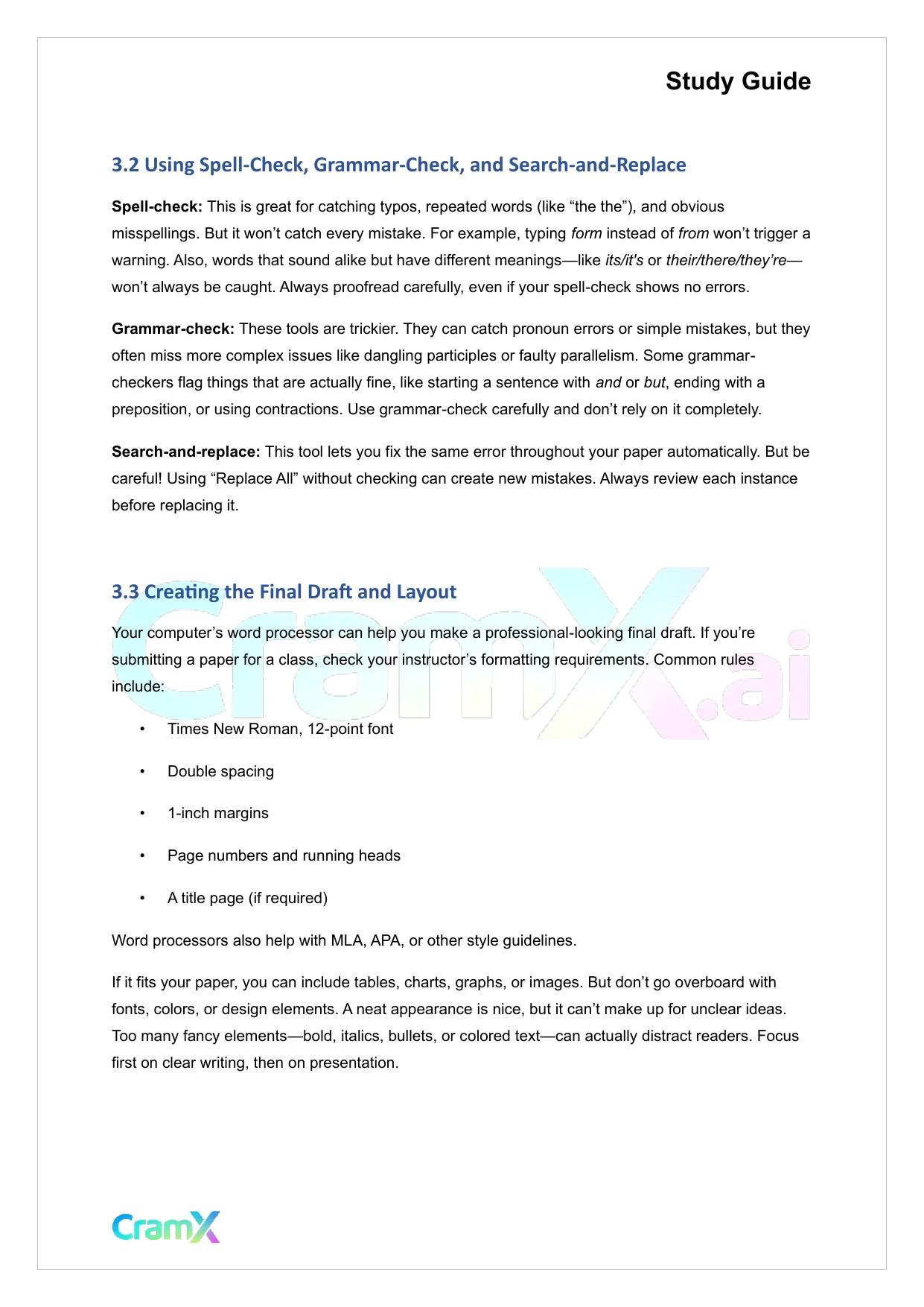 Writing - Revising and Editing - Page 5 preview image