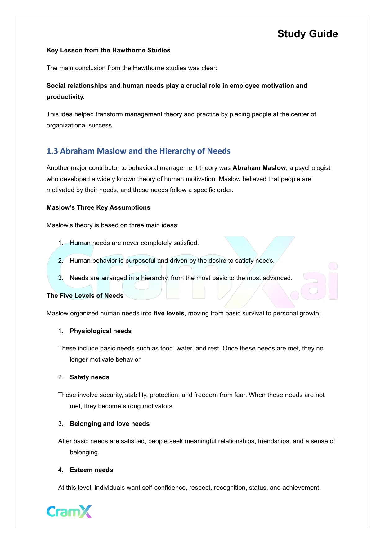 Principles of Management - The Evolution of Management Thought - Page 3 preview image