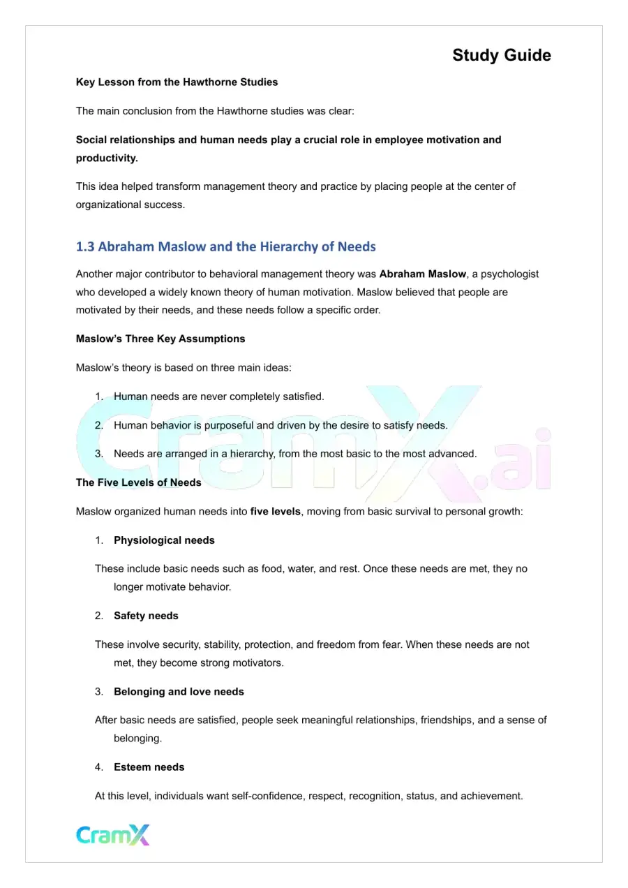 Principles of Management - The Evolution of Management Thought, page 3
