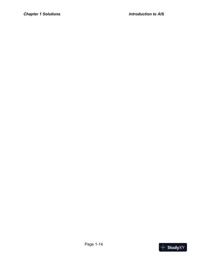 Solution Manual for Accounting Information Systems: The Processes and Controls , 2nd Edition - Page 15 preview image