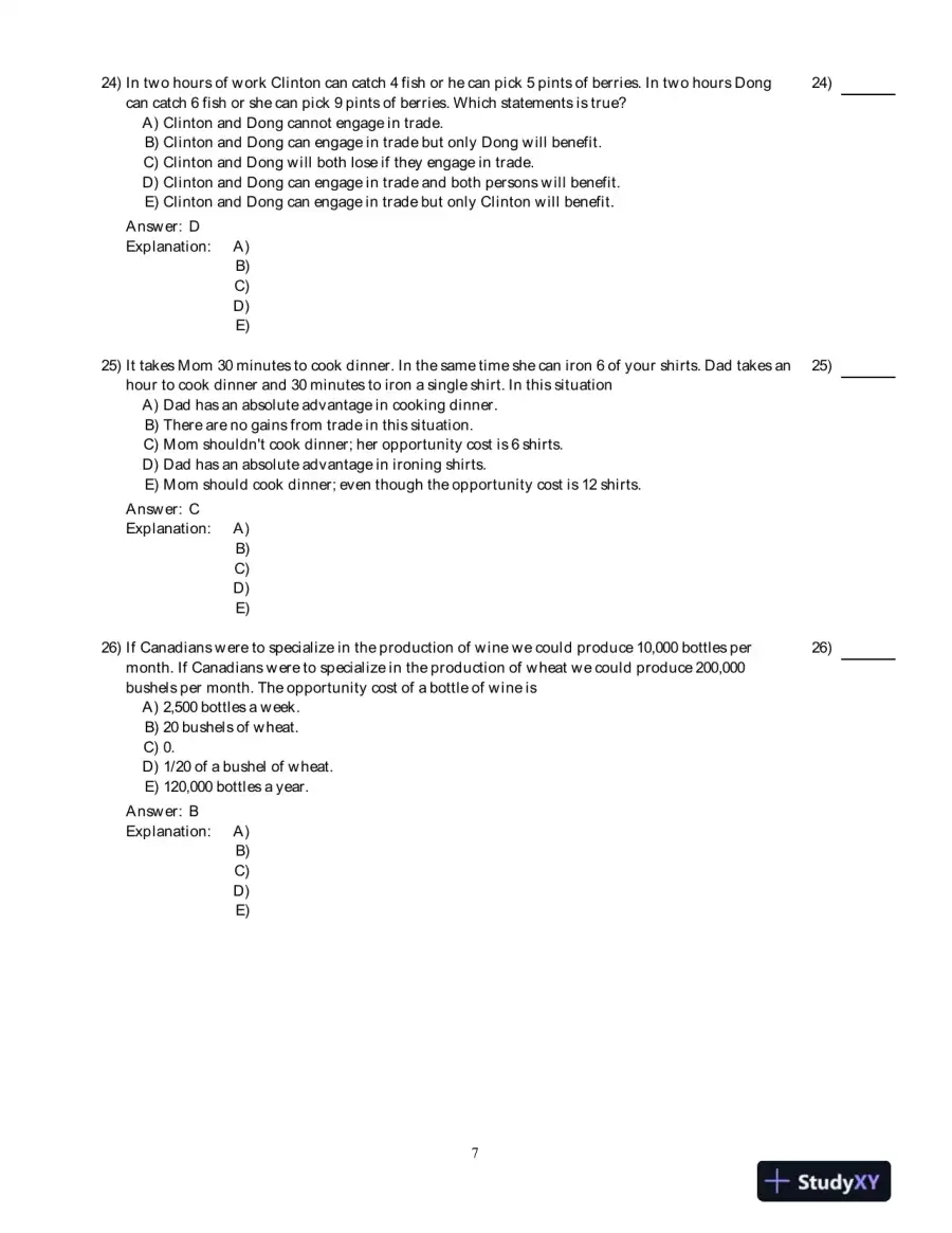Economics For Life: Smart Choices For You, 1st Edition Test Bank, page 8