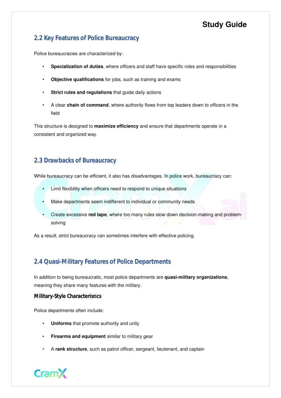 Criminal Justice - Police Function, page 6