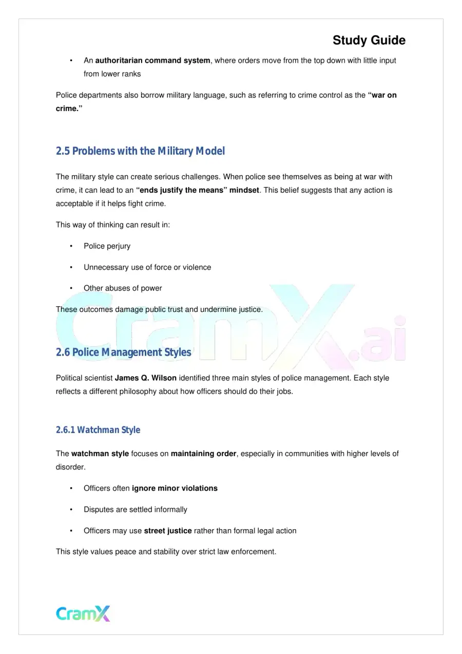 Criminal Justice - Police Function, page 7
