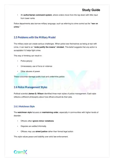 Criminal Justice - Police Function - Page 7 preview image