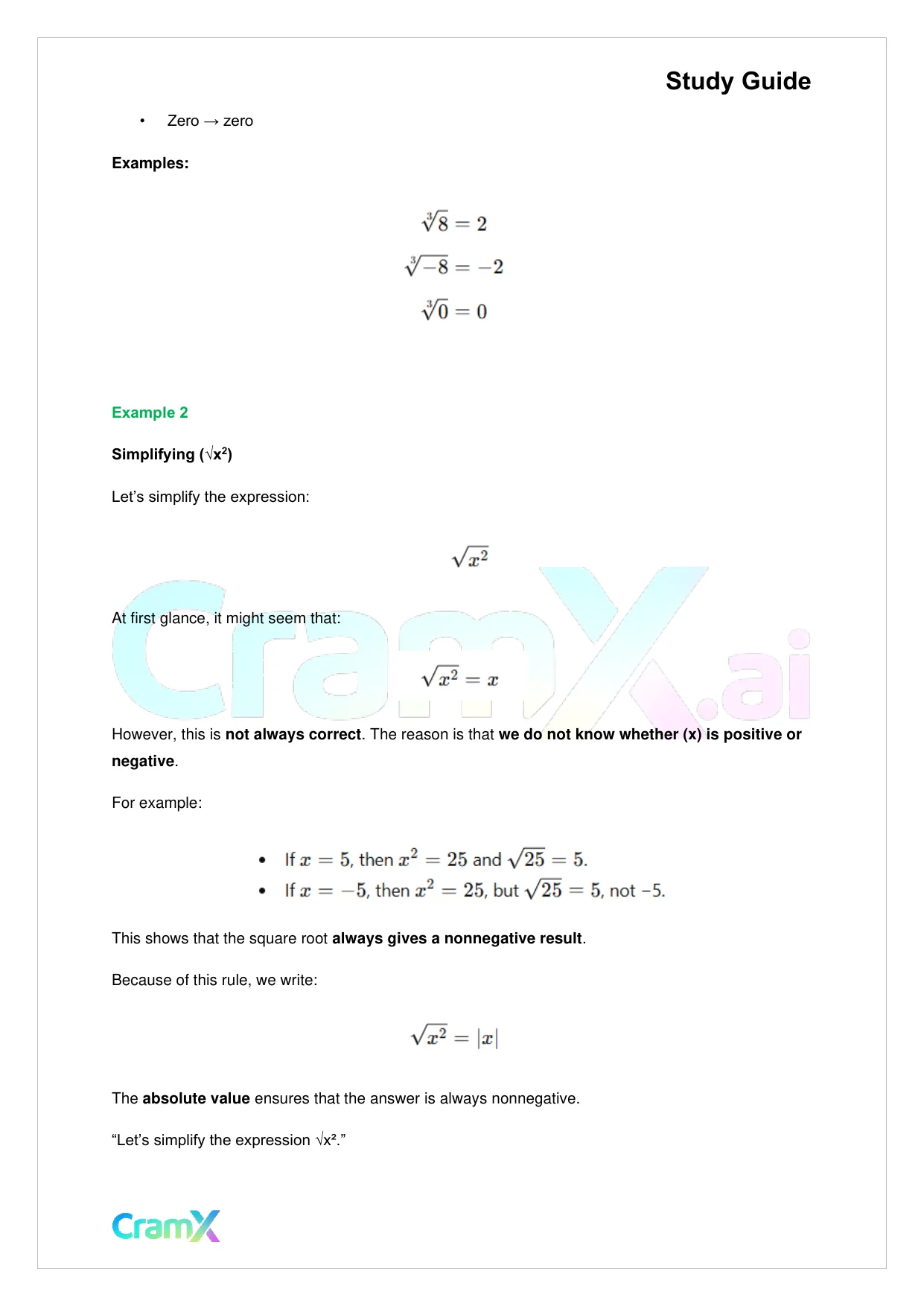 Algebra II – Radicals and Complex Numbers - Page 10 preview image