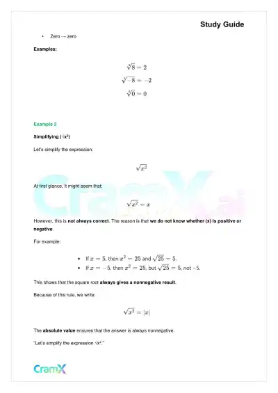 Algebra II – Radicals and Complex Numbers - Page 10 preview image