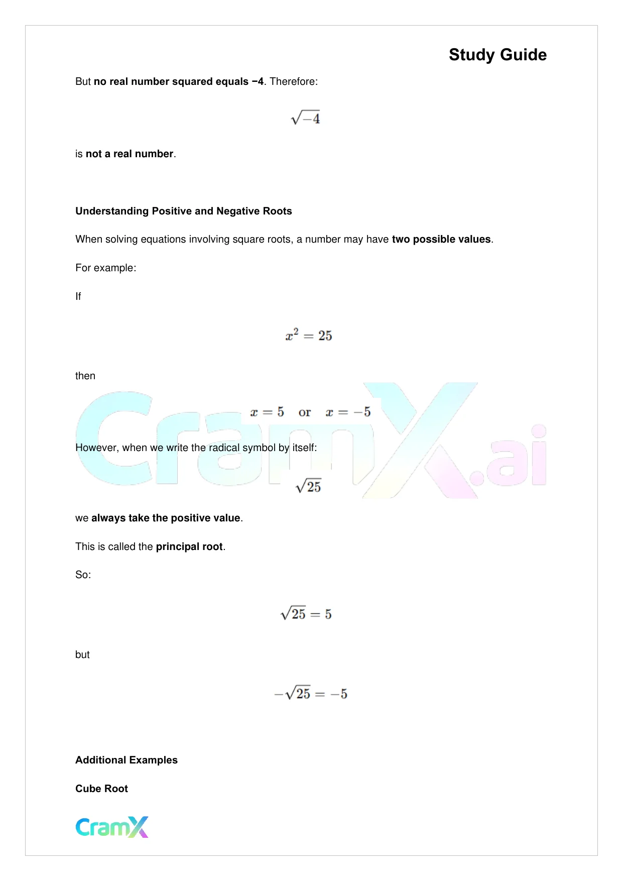 Algebra II – Radicals and Complex Numbers - Page 7 preview image