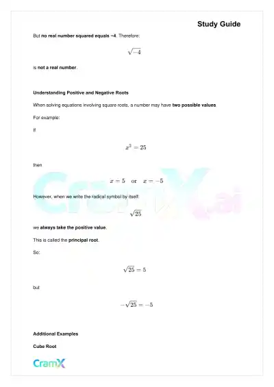 Algebra II – Radicals and Complex Numbers - Page 7 preview image