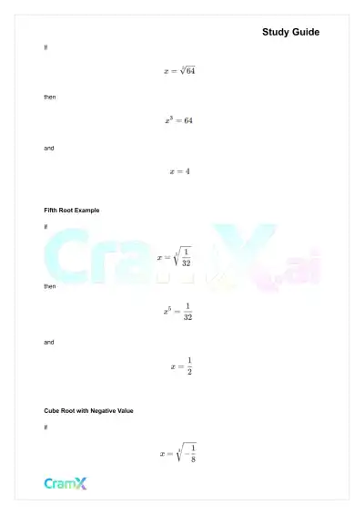 Algebra II – Radicals and Complex Numbers - Page 8 preview image